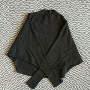 Zara Batwing Gray Turtleneck Sweater